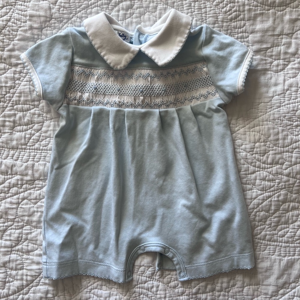 Magnolia Baby Smocked Romper, size 3m